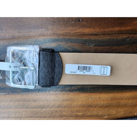 Michael Kors NWT Women’s Wide Elastic Vegan Leather Belt Sz L/XL MSRP $58.00 main image 7